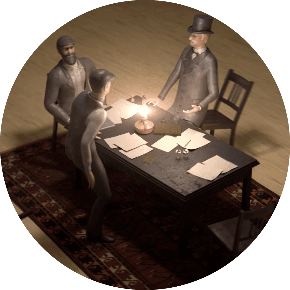 In game model of a meeting